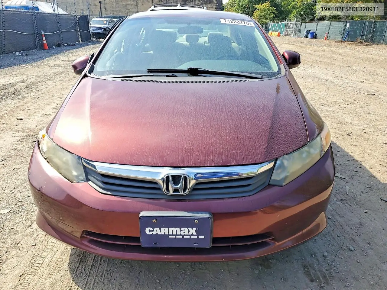 2012 HONDA CIVIC VIN 19XFB2F58CE320911 — фото 5