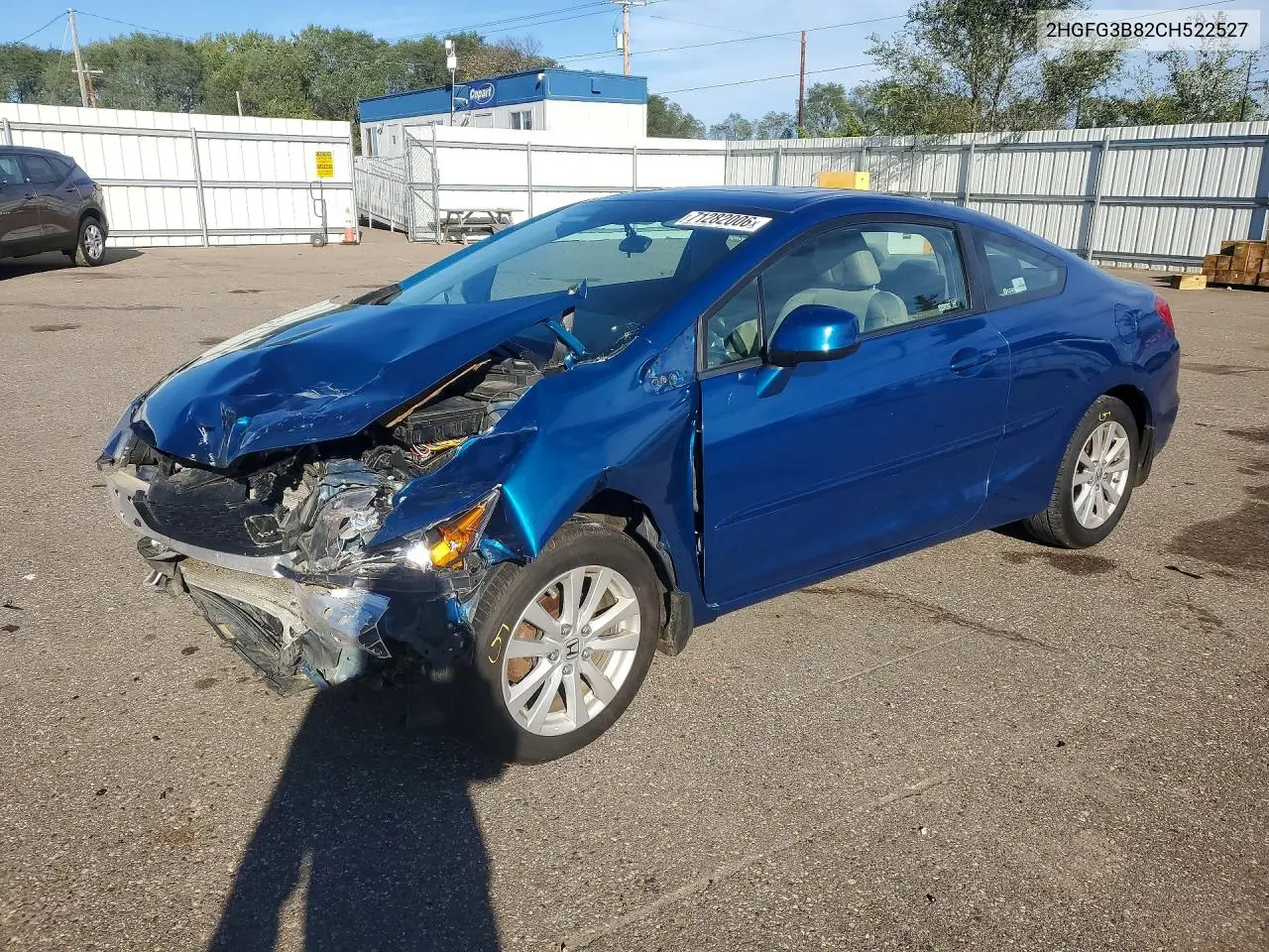 HONDA CIVIC 2012, VIN 2HGFG3B82CH522527