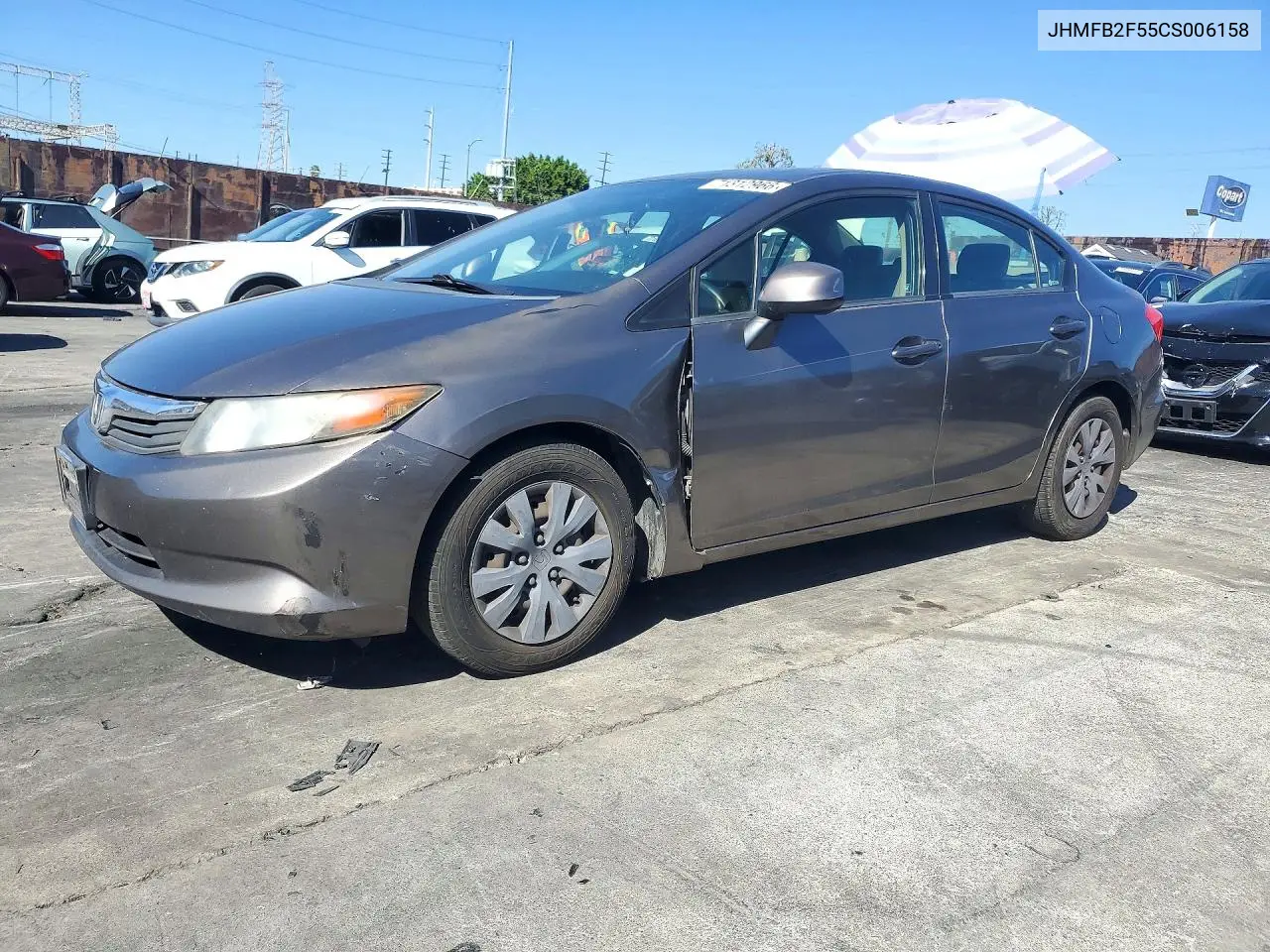 HONDA CIVIC 2012, VIN JHMFB2F55CS006158