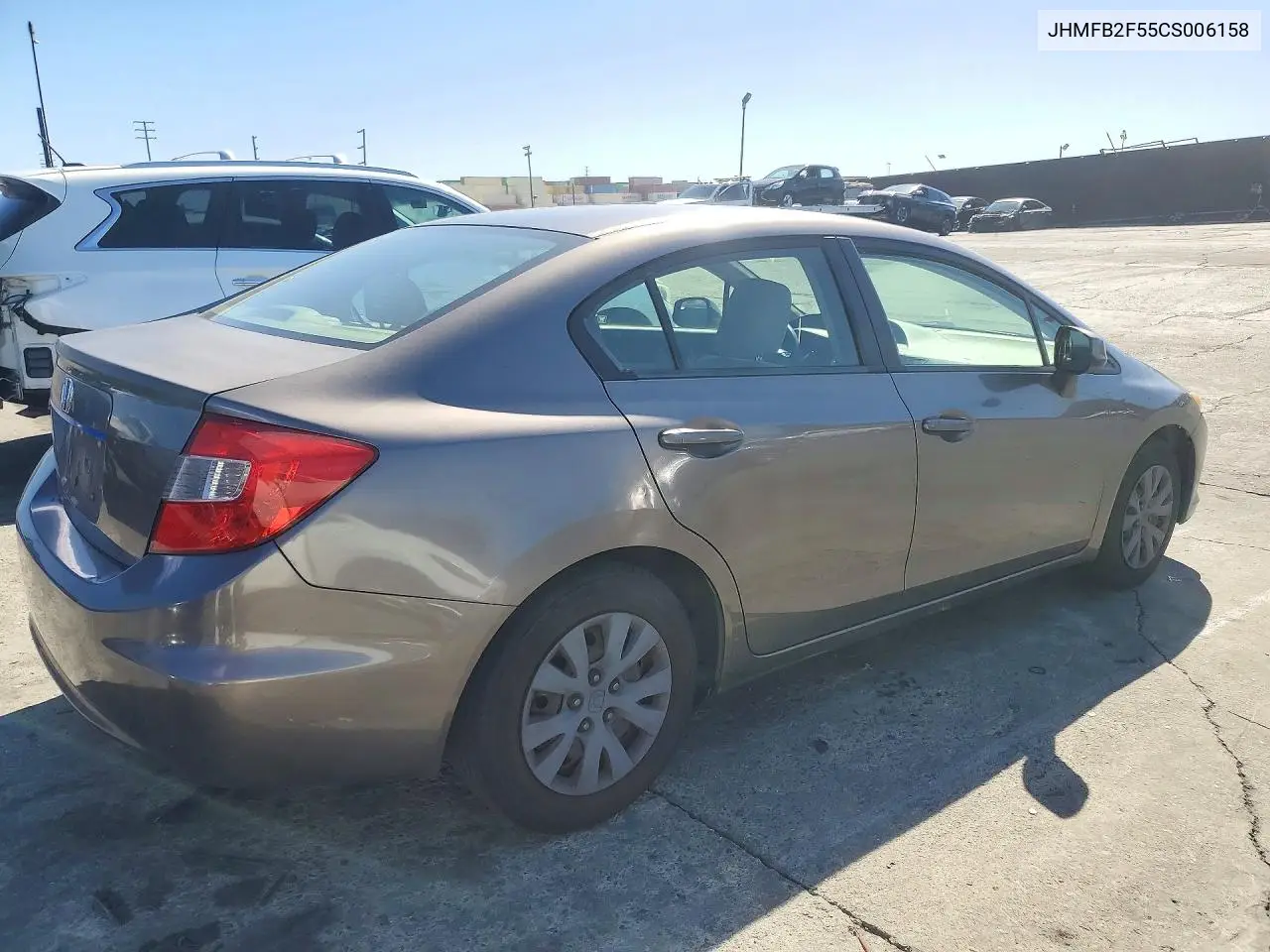 2012 HONDA CIVIC VIN JHMFB2F55CS006158 — фото 3