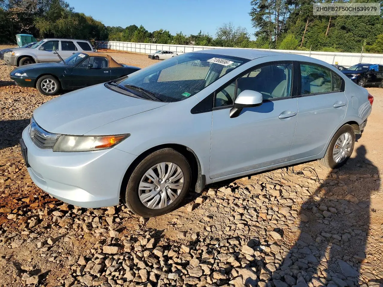 HONDA CIVIC 2012, VIN 2HGFB2F50CH539979