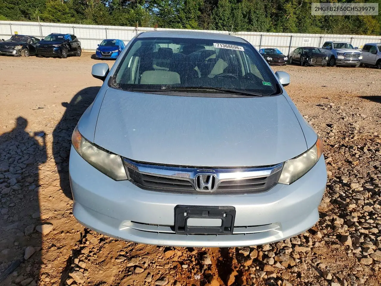 2012 HONDA CIVIC VIN 2HGFB2F50CH539979 — фото 5