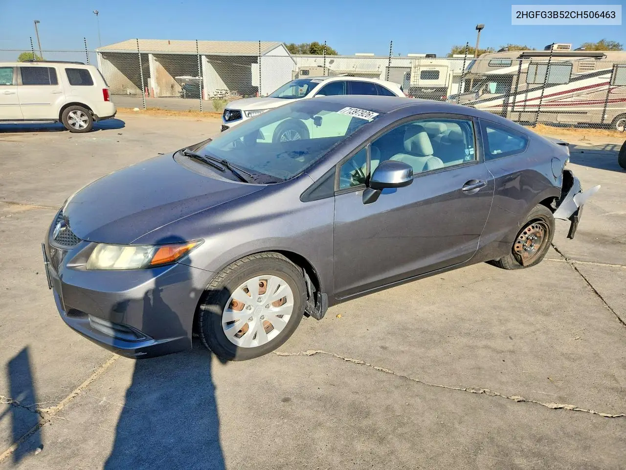 HONDA CIVIC 2012, VIN 2HGFG3B52CH506463