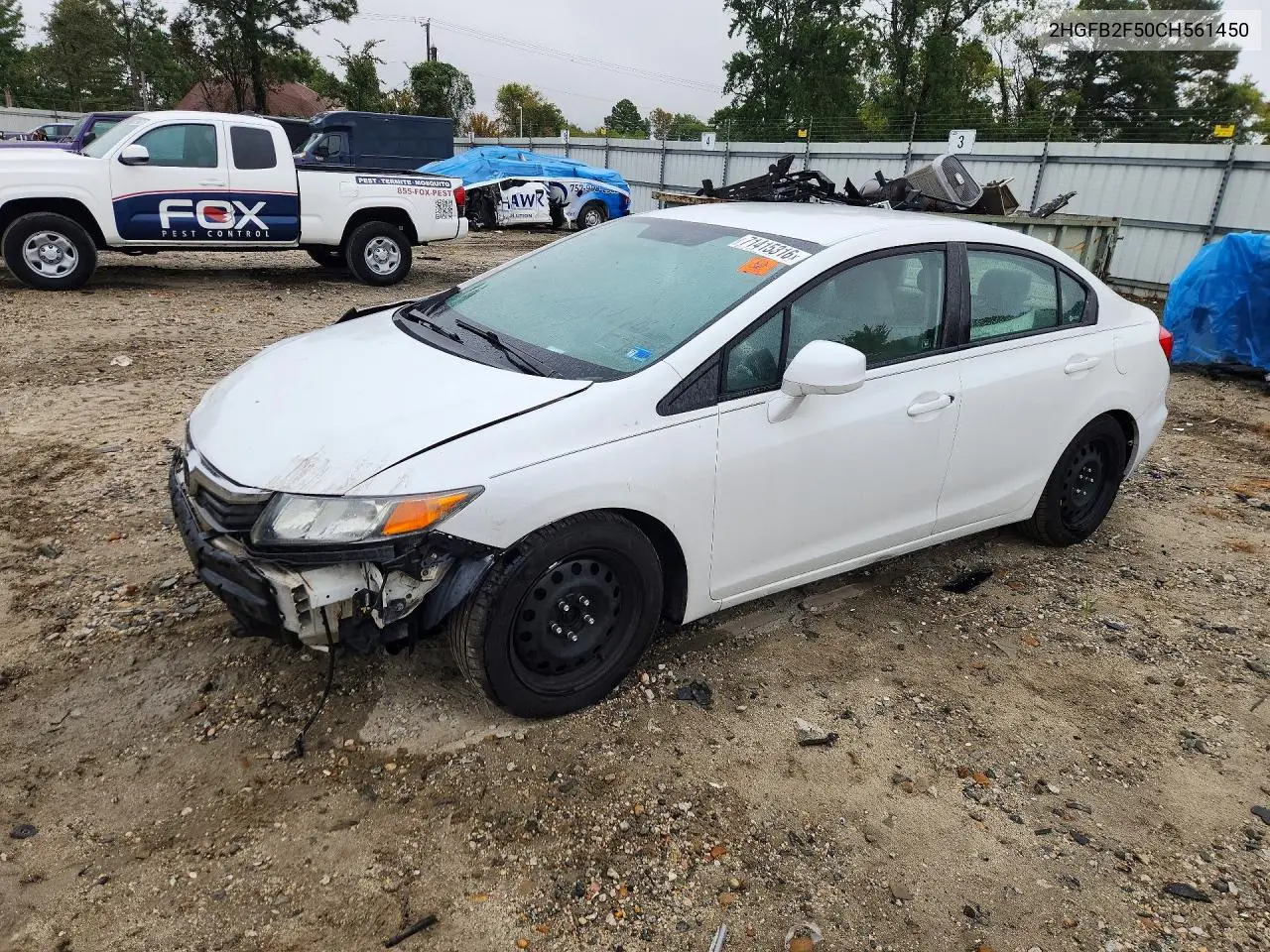 HONDA CIVIC 2012, VIN 2HGFB2F50CH561450