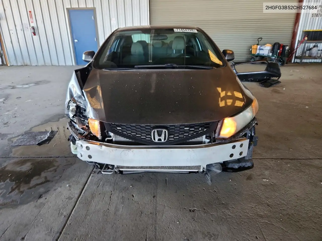 2012 HONDA CIVIC VIN 2HGFG3B52CH527684 — фото 5