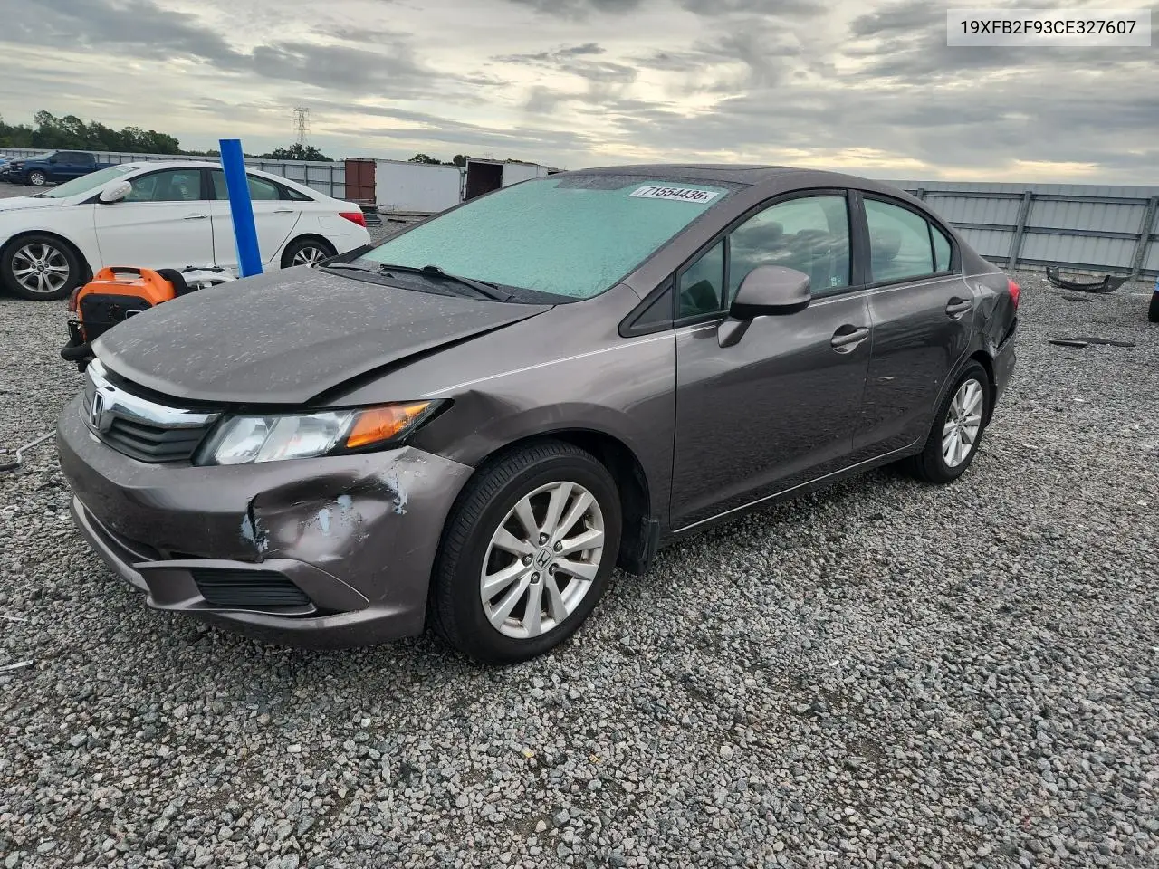HONDA CIVIC 2012, VIN 19XFB2F93CE327607
