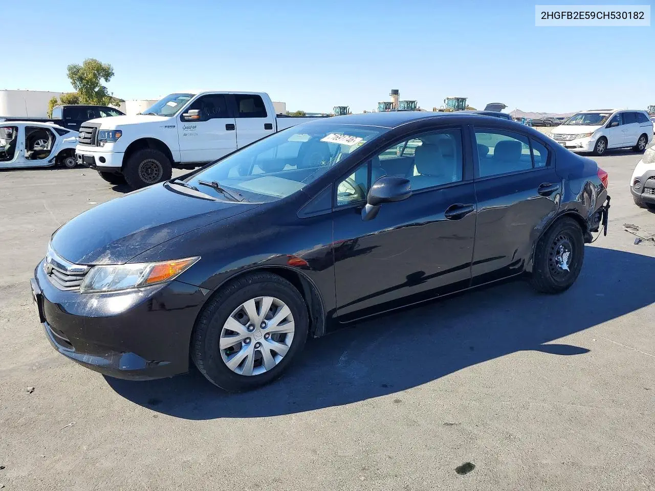 HONDA CIVIC 2012, VIN 2HGFB2E59CH530182