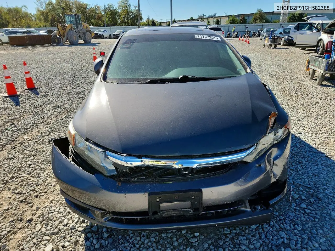 2012 HONDA CIVIC VIN 2HGFB2F91CH582388 — фото 5