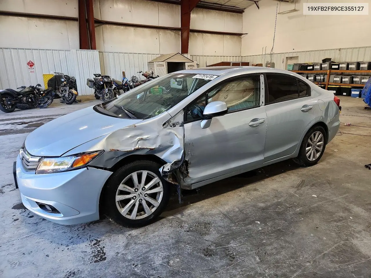 HONDA CIVIC 2012, VIN 19XFB2F89CE355127