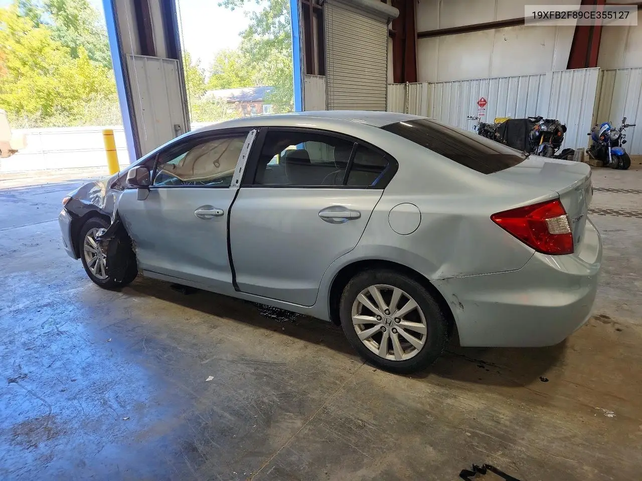 2012 HONDA CIVIC VIN 19XFB2F89CE355127 — фото 2