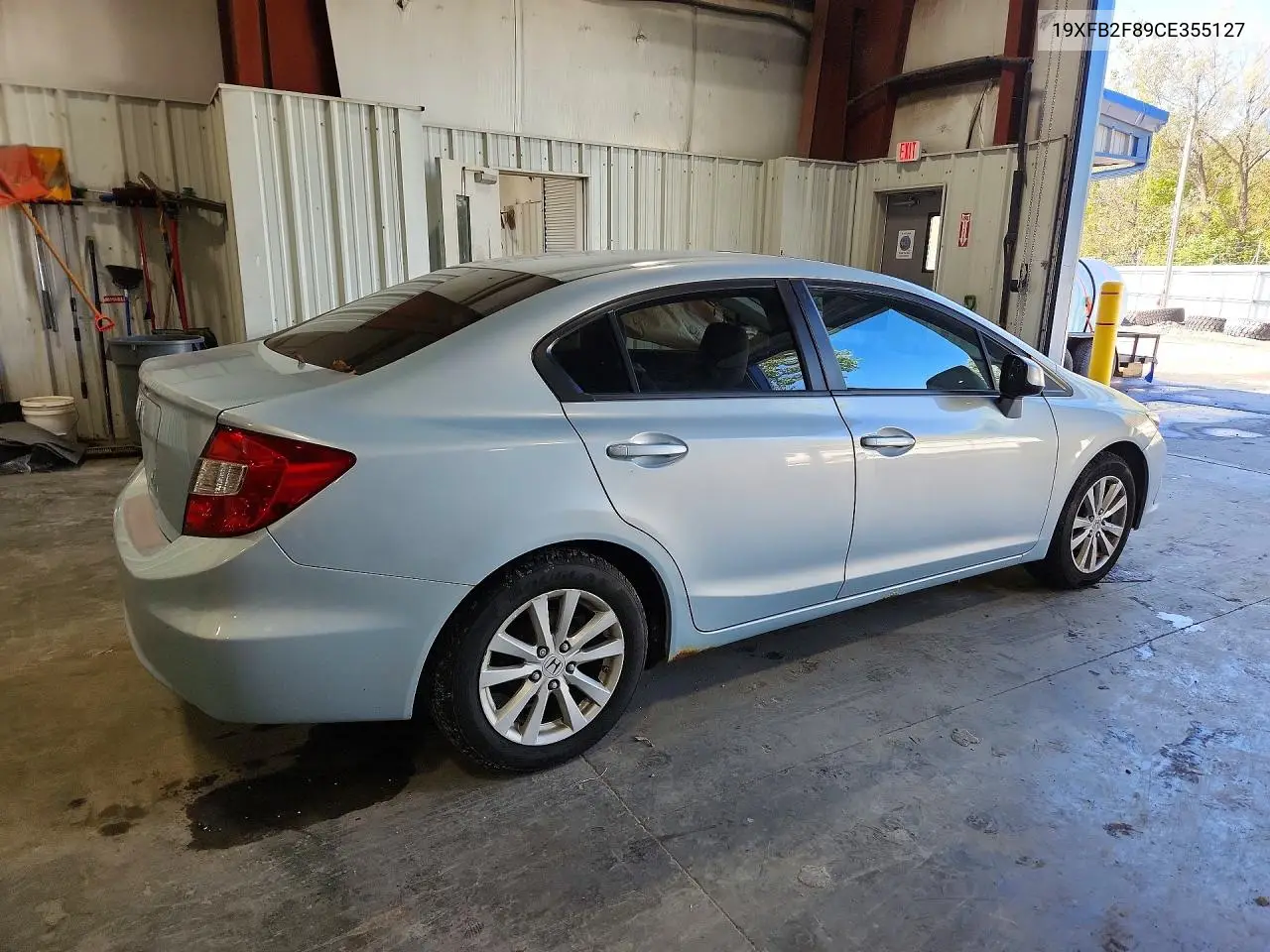2012 HONDA CIVIC VIN 19XFB2F89CE355127 — фото 3