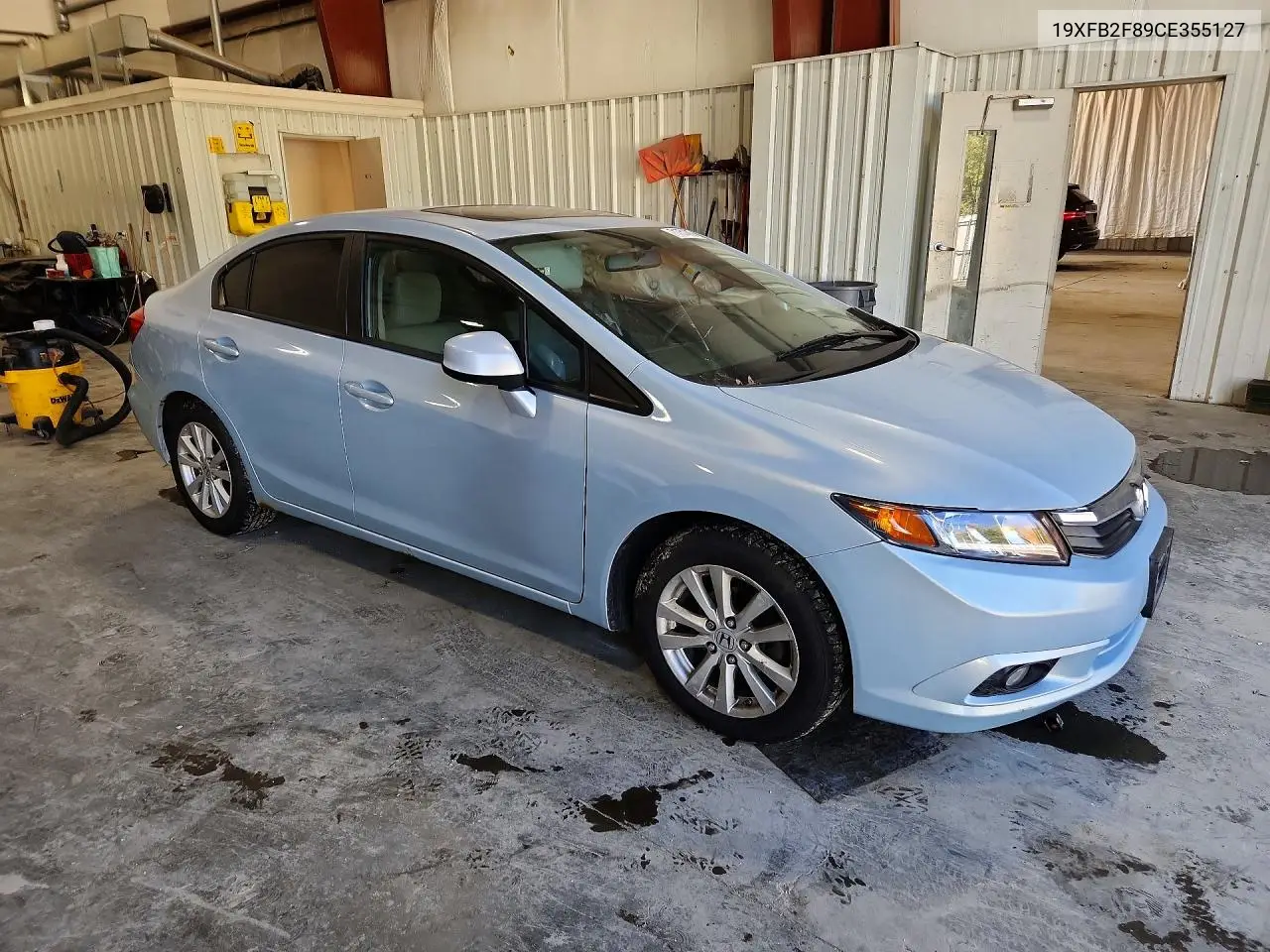 2012 HONDA CIVIC VIN 19XFB2F89CE355127 — фото 4