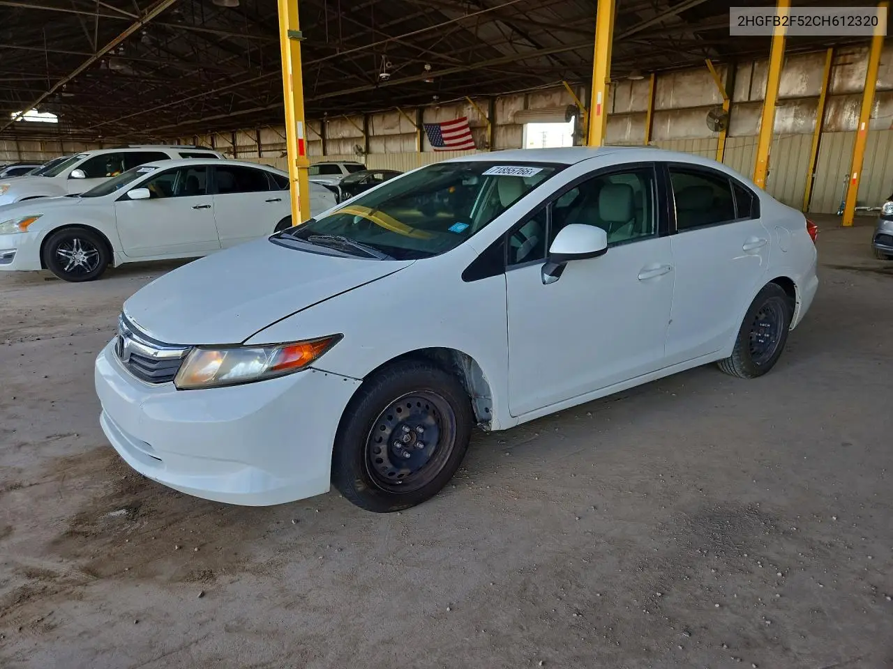 HONDA CIVIC 2012, VIN 2HGFB2F52CH612320