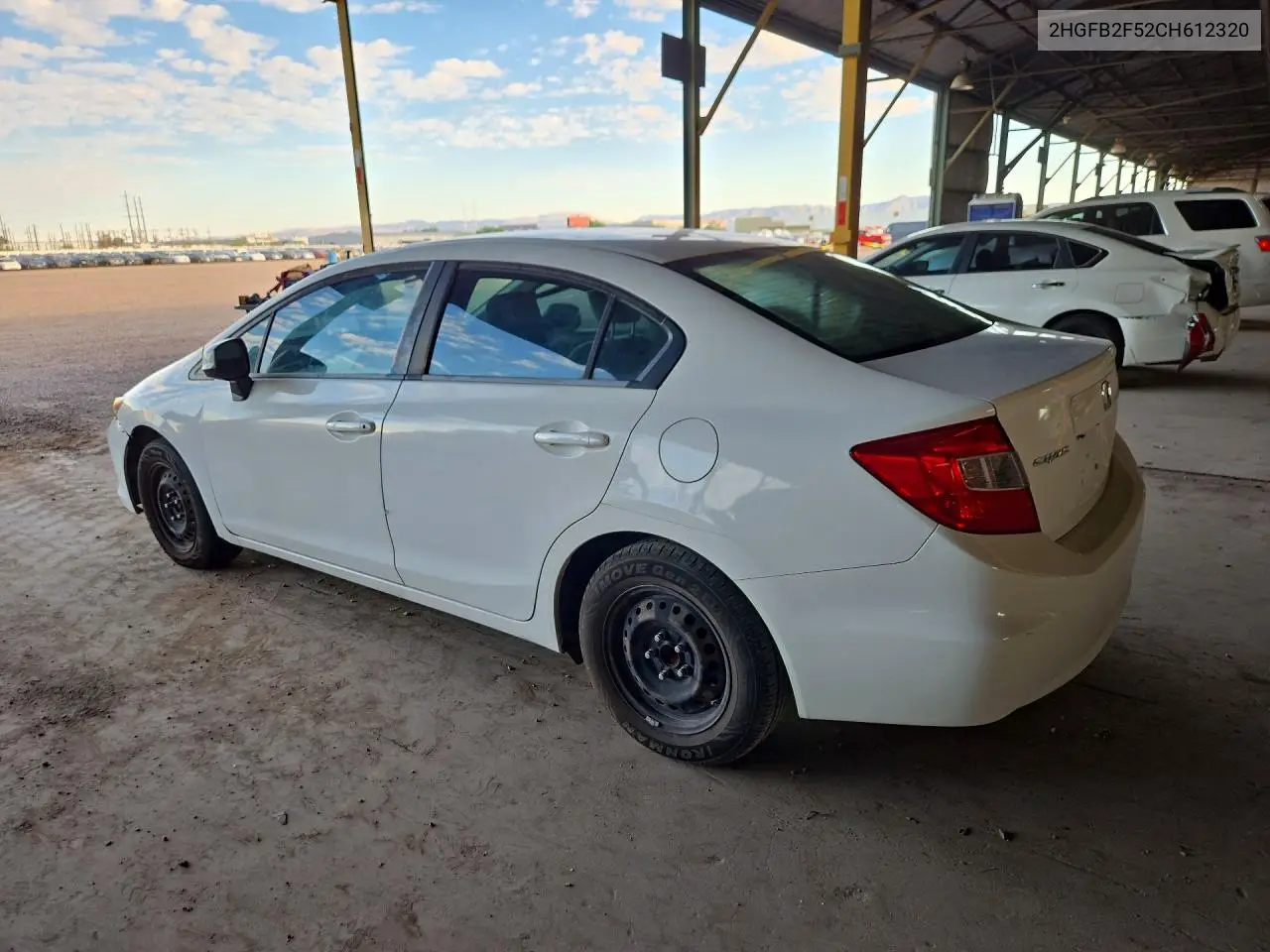 2012 HONDA CIVIC VIN 2HGFB2F52CH612320 — фото 2