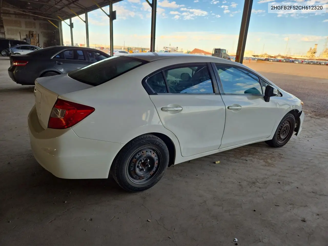 2012 HONDA CIVIC VIN 2HGFB2F52CH612320 — фото 3
