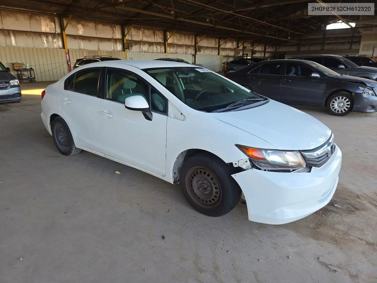 2012 HONDA CIVIC VIN 2HGFB2F52CH612320 — фото 4