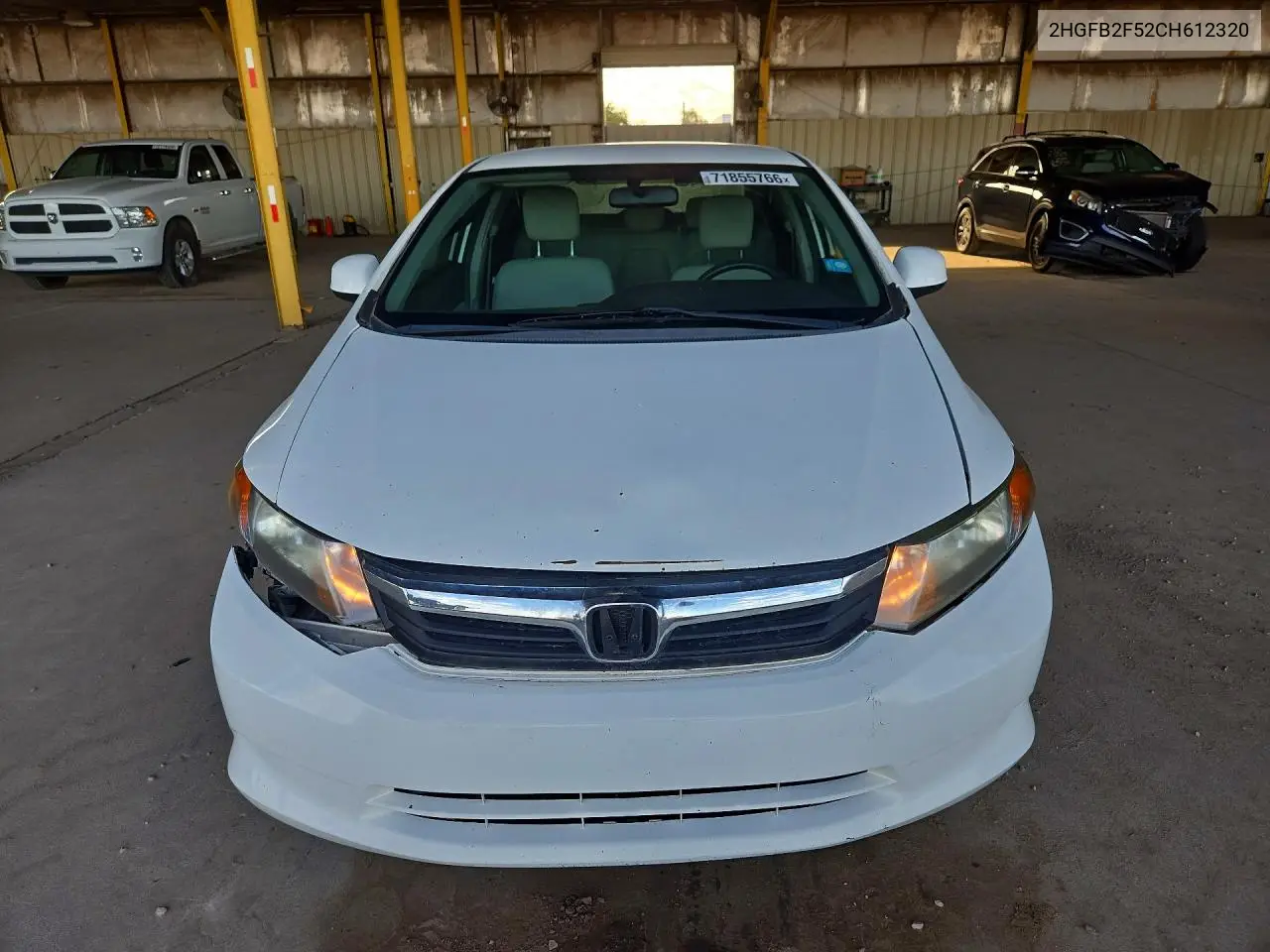2012 HONDA CIVIC VIN 2HGFB2F52CH612320 — фото 5