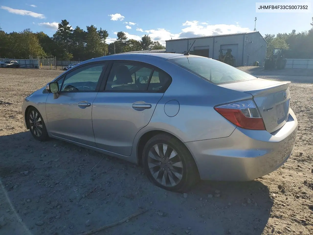 2012 HONDA CIVIC VIN JHMFB4F33CS007352 — фото 2