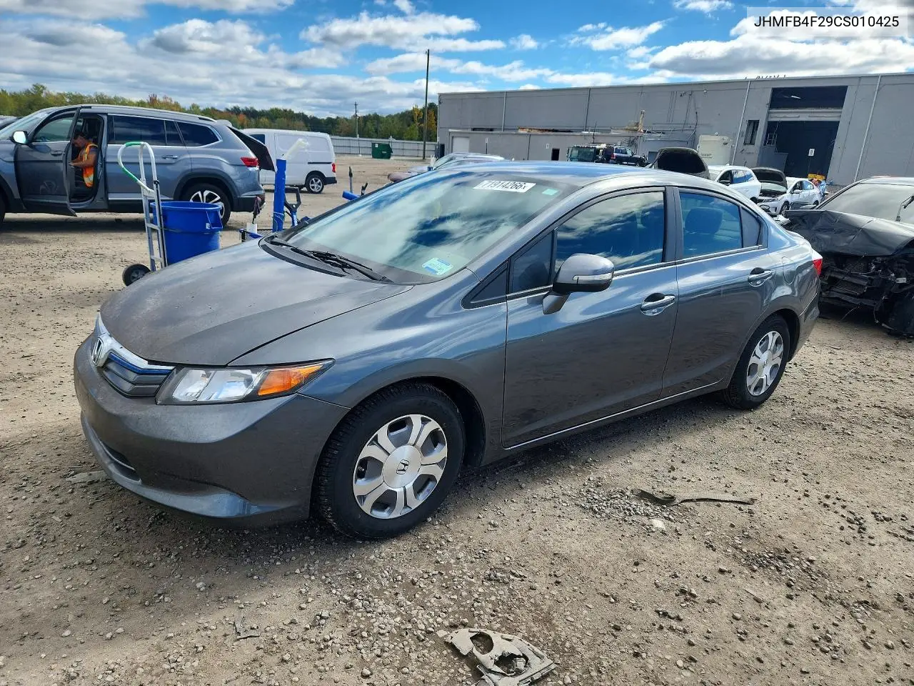 HONDA CIVIC 2012, VIN JHMFB4F29CS010425