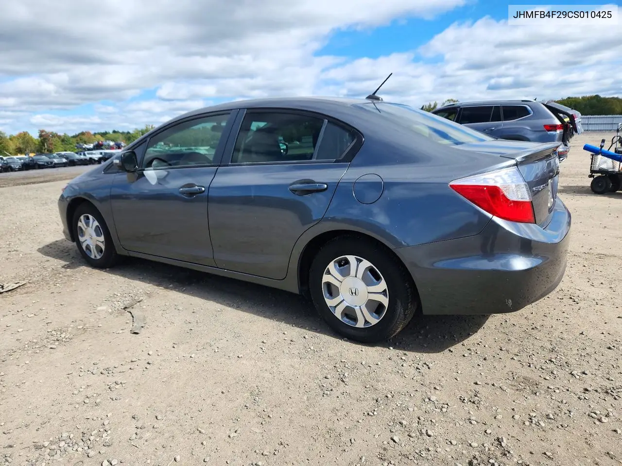 2012 HONDA CIVIC VIN JHMFB4F29CS010425 — фото 2