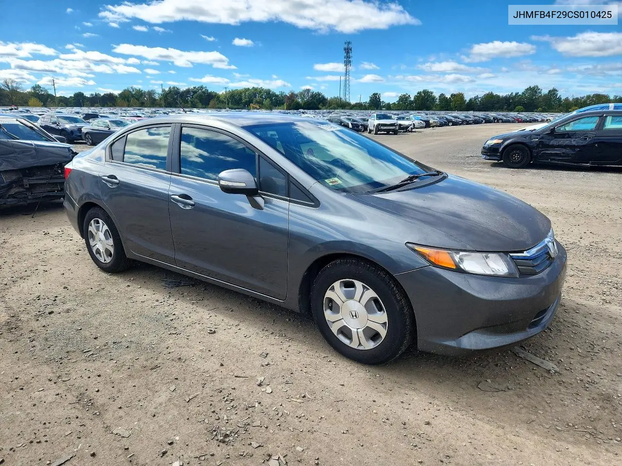 2012 HONDA CIVIC VIN JHMFB4F29CS010425 — фото 4