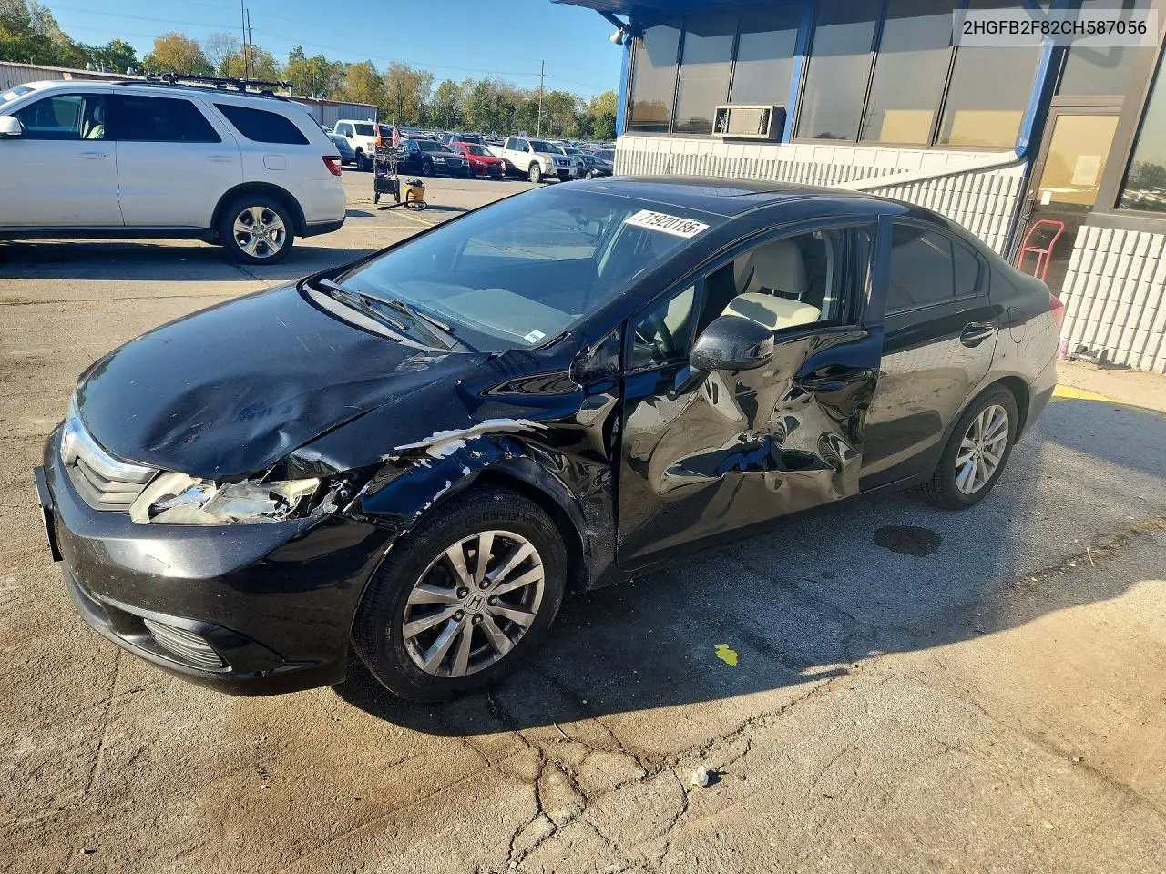 HONDA CIVIC 2012, VIN 2HGFB2F82CH587056