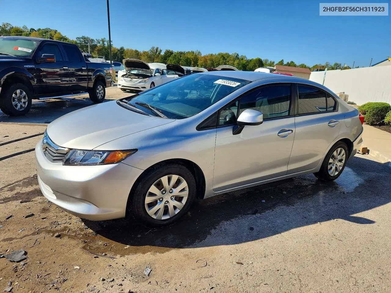 HONDA CIVIC 2012, VIN 2HGFB2F56CH311923