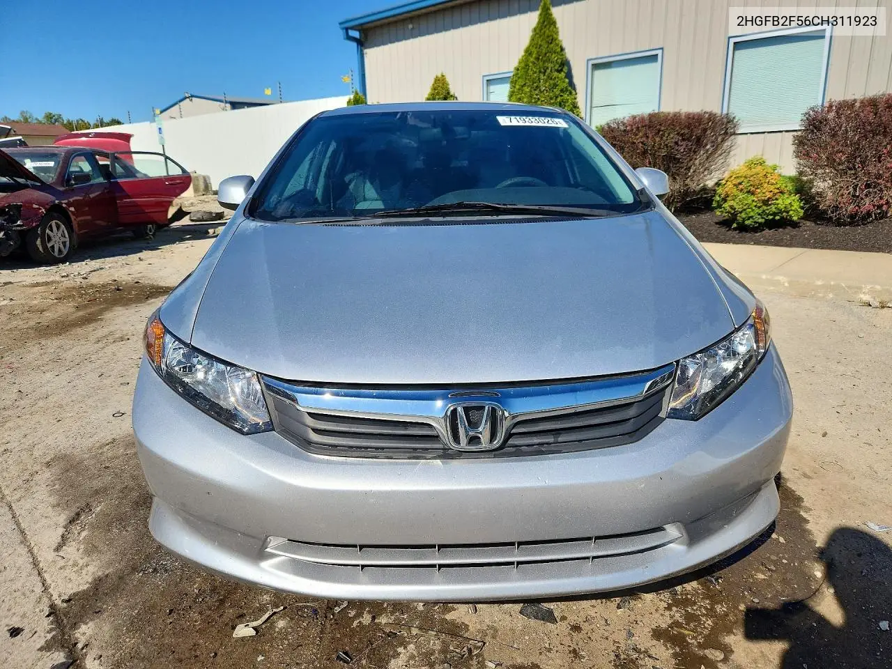 2012 HONDA CIVIC VIN 2HGFB2F56CH311923 — фото 5