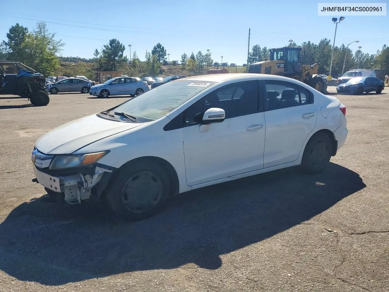 HONDA CIVIC 2012, VIN JHMFB4F34CS000961