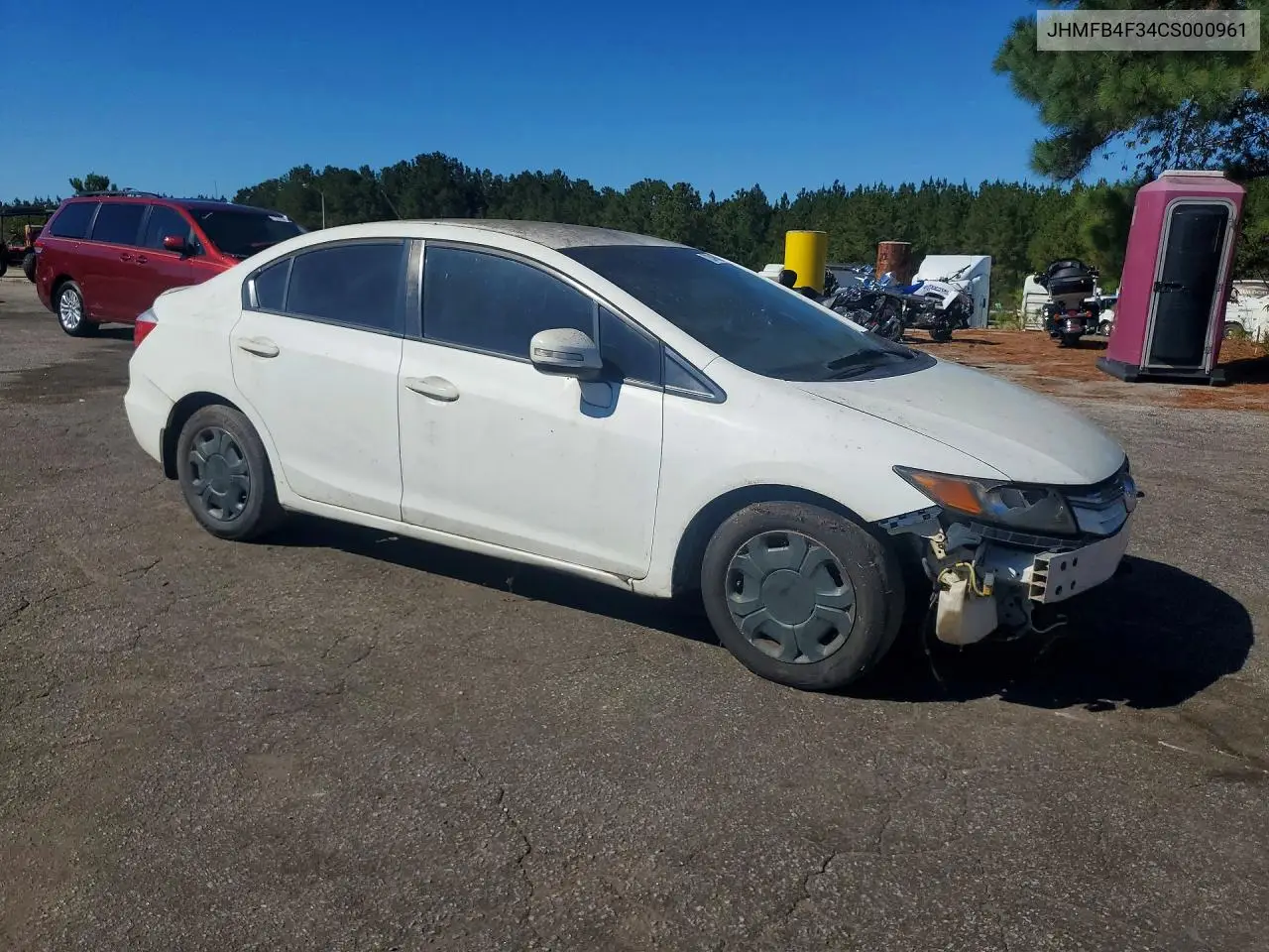 2012 HONDA CIVIC VIN JHMFB4F34CS000961 — фото 4