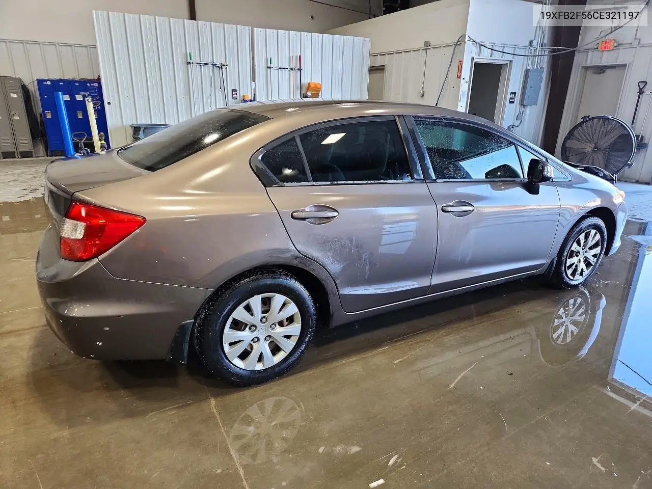 2012 HONDA CIVIC VIN 19XFB2F56CE321197 — фото 3