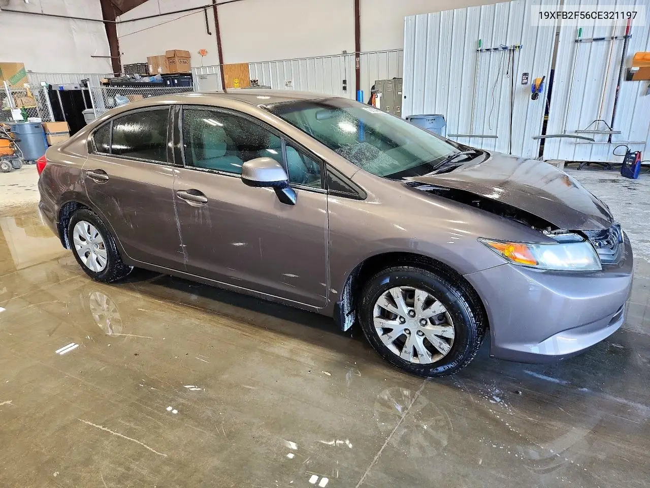 2012 HONDA CIVIC VIN 19XFB2F56CE321197 — фото 4