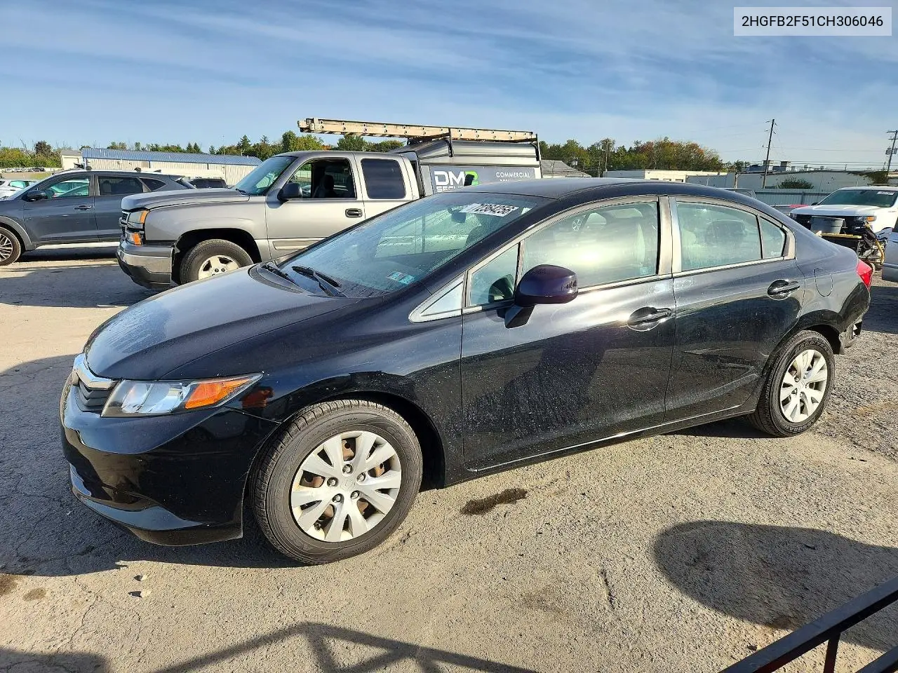 HONDA CIVIC 2012, VIN 2HGFB2F51CH306046
