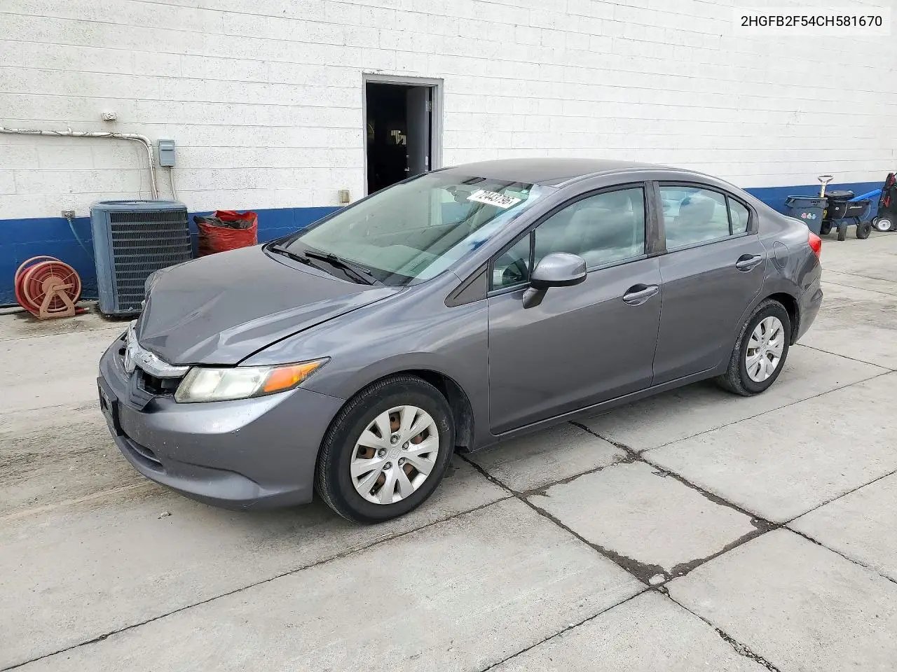 HONDA CIVIC 2012, VIN 2HGFB2F54CH581670