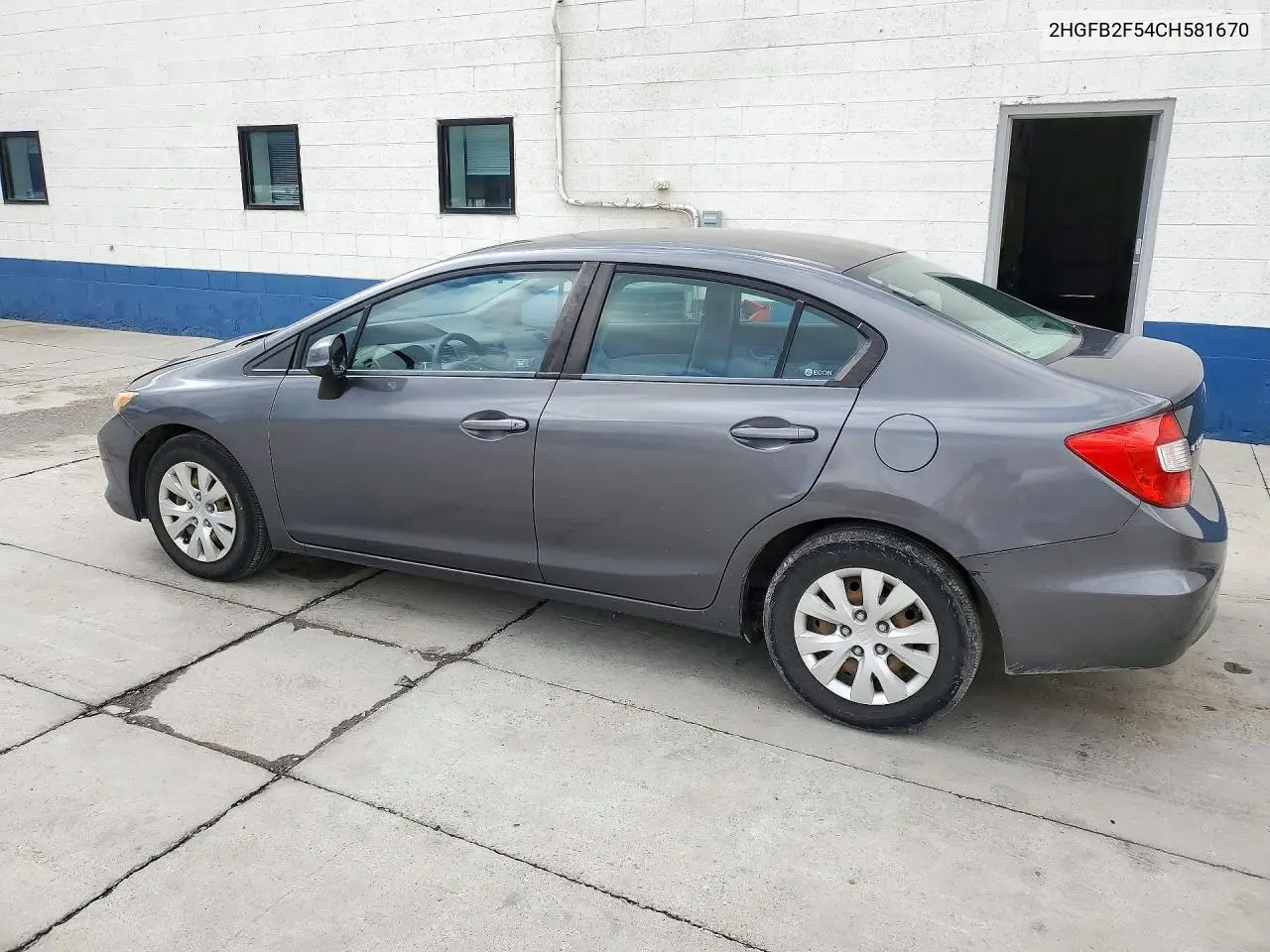 2012 HONDA CIVIC VIN 2HGFB2F54CH581670 — фото 2