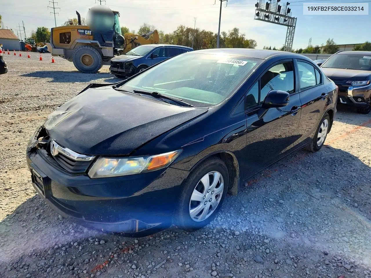 HONDA CIVIC 2012, VIN 19XFB2F58CE033214