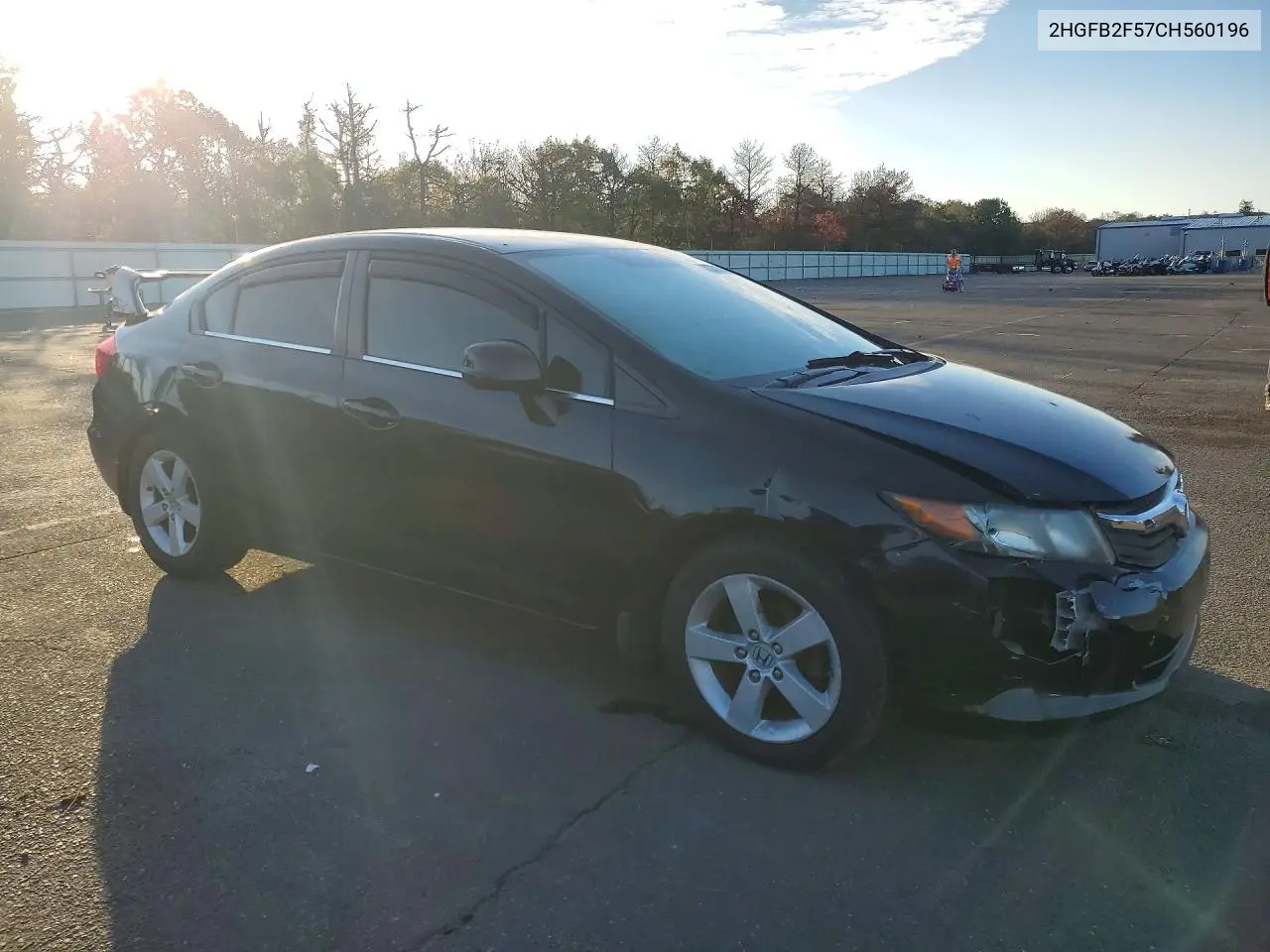 2012 HONDA CIVIC VIN 2HGFB2F57CH560196 — фото 4
