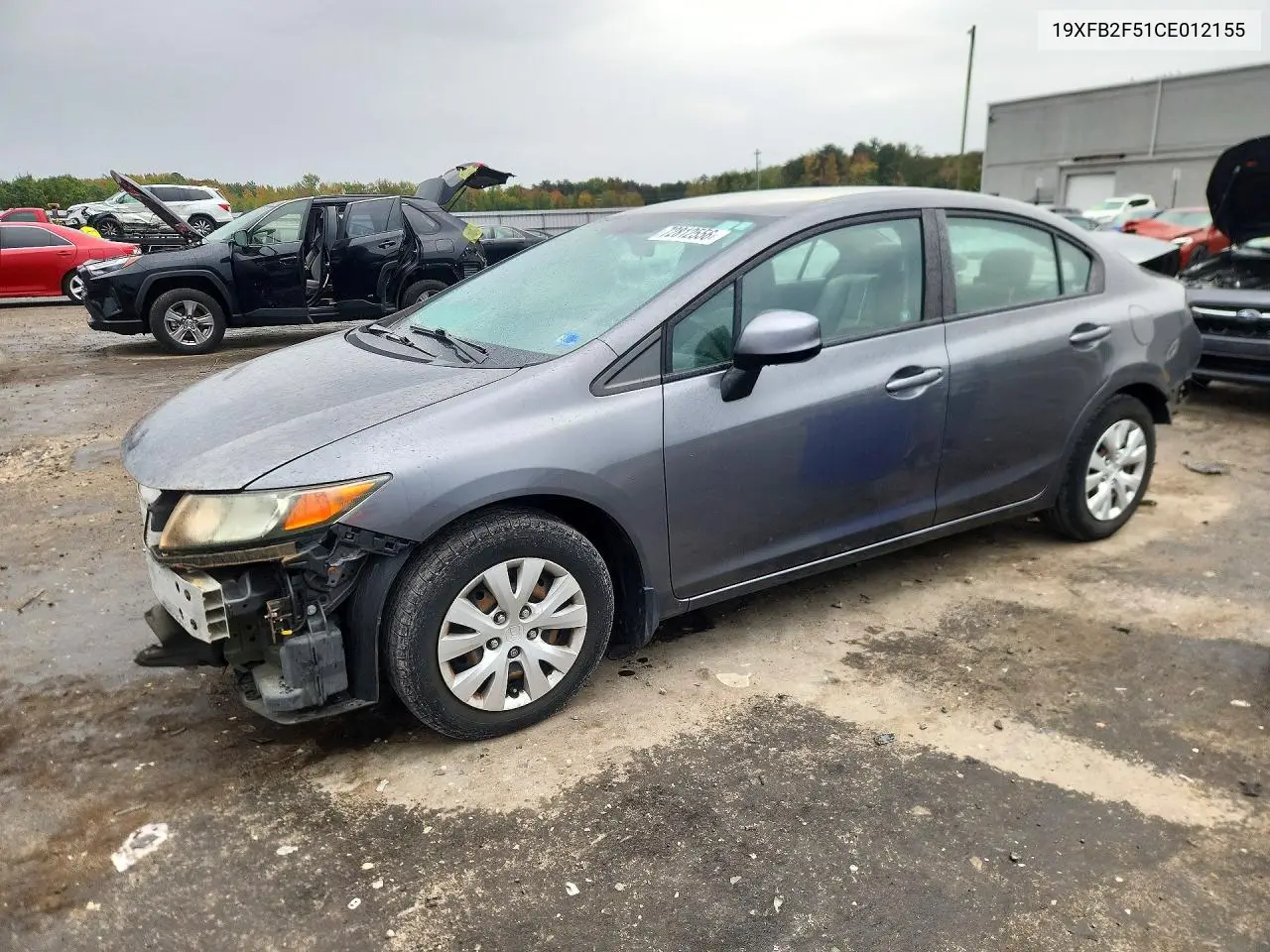HONDA CIVIC 2012, VIN 19XFB2F51CE012155
