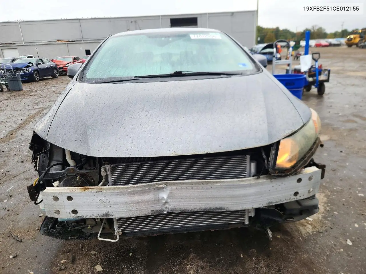 2012 HONDA CIVIC VIN 19XFB2F51CE012155 — фото 5