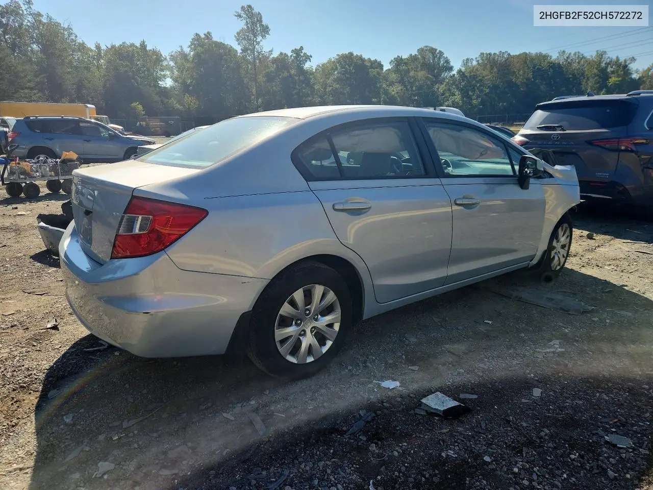 2012 HONDA CIVIC VIN 2HGFB2F52CH572272 — фото 3