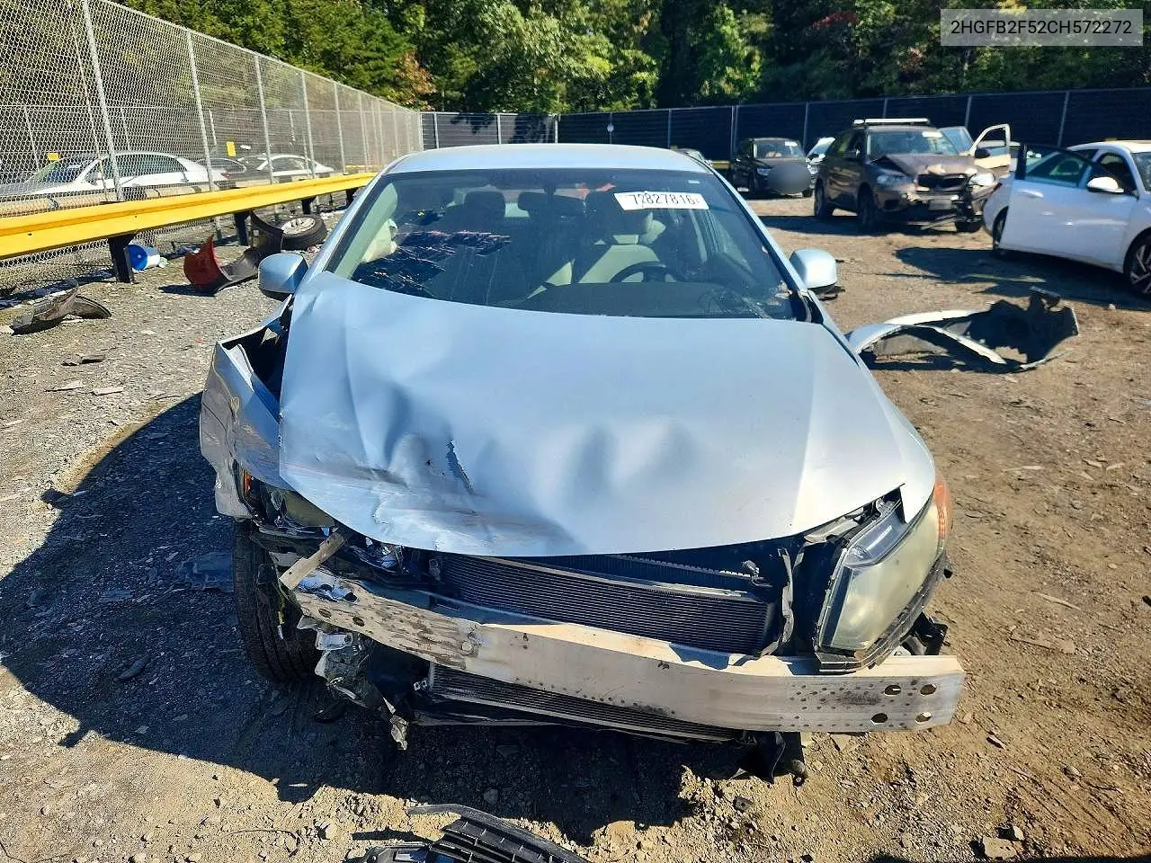 2012 HONDA CIVIC VIN 2HGFB2F52CH572272 — фото 5