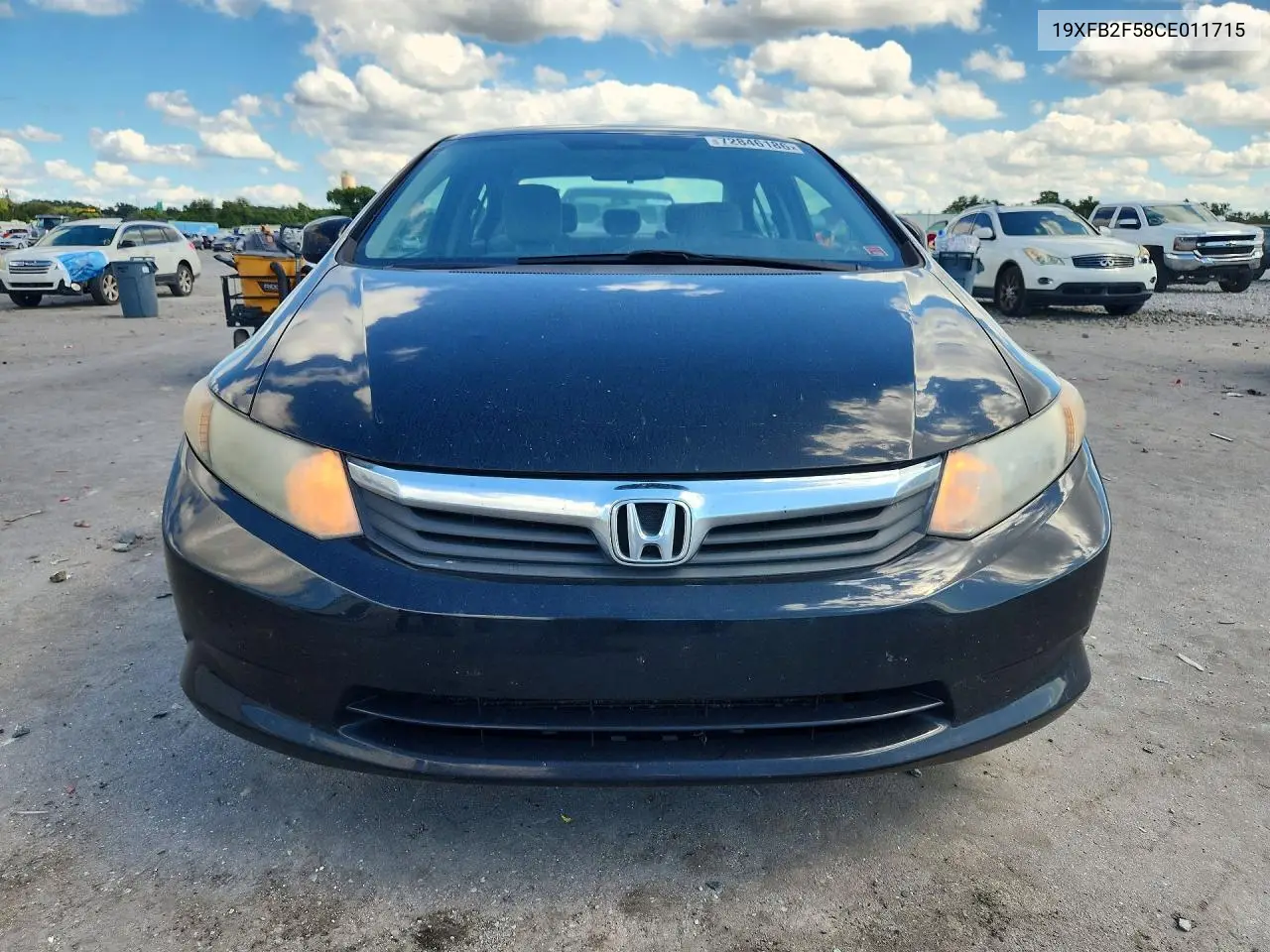 2012 HONDA CIVIC VIN 19XFB2F58CE011715 — фото 5