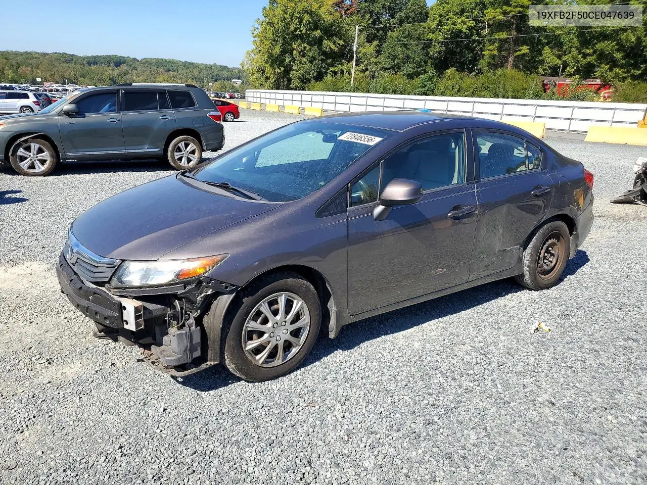 HONDA CIVIC 2012, VIN 19XFB2F50CE047639