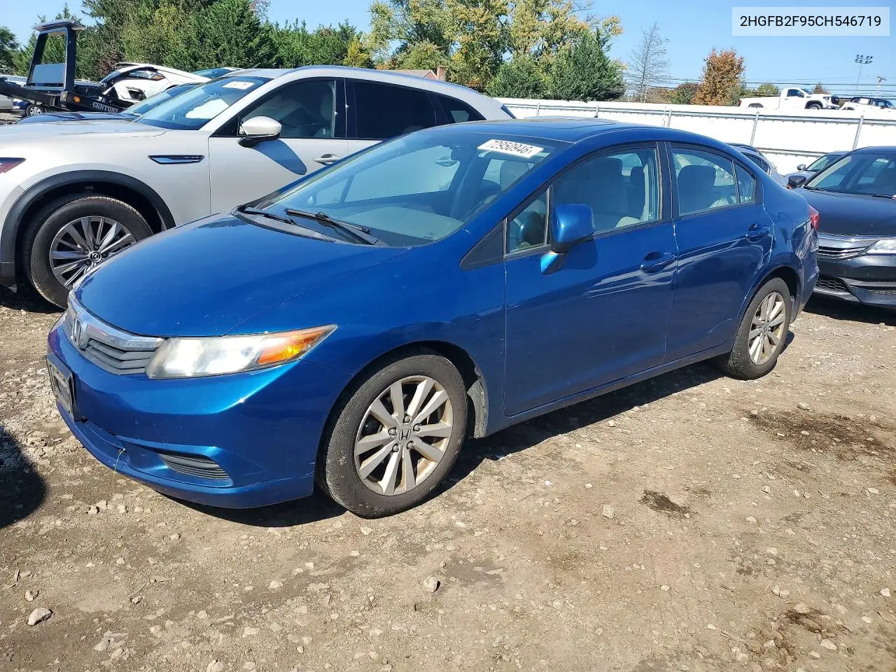 HONDA CIVIC 2012, VIN 2HGFB2F95CH546719