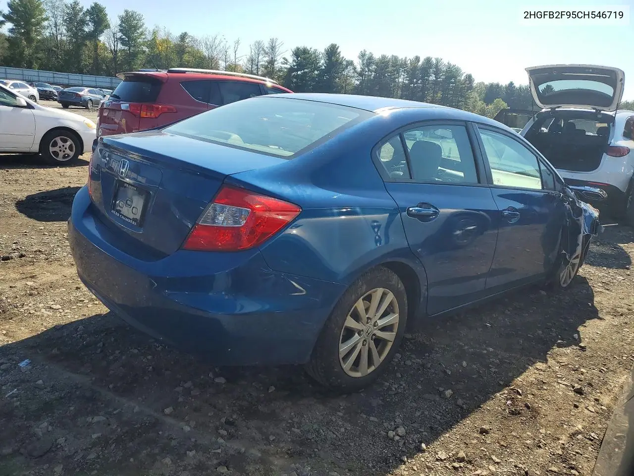2012 HONDA CIVIC VIN 2HGFB2F95CH546719 — фото 3