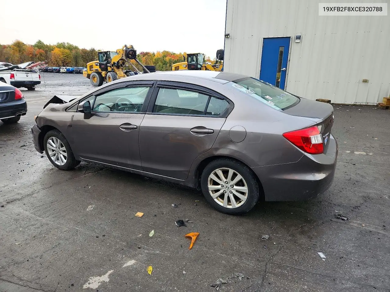 2012 HONDA CIVIC VIN 19XFB2F8XCE320788 — фото 2