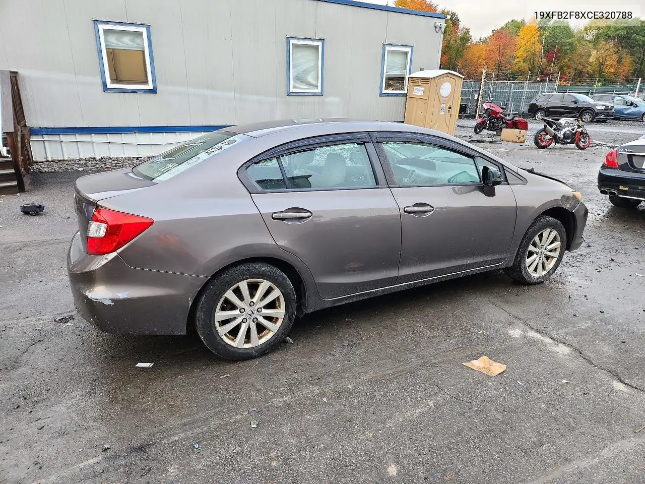 2012 HONDA CIVIC VIN 19XFB2F8XCE320788 — фото 3