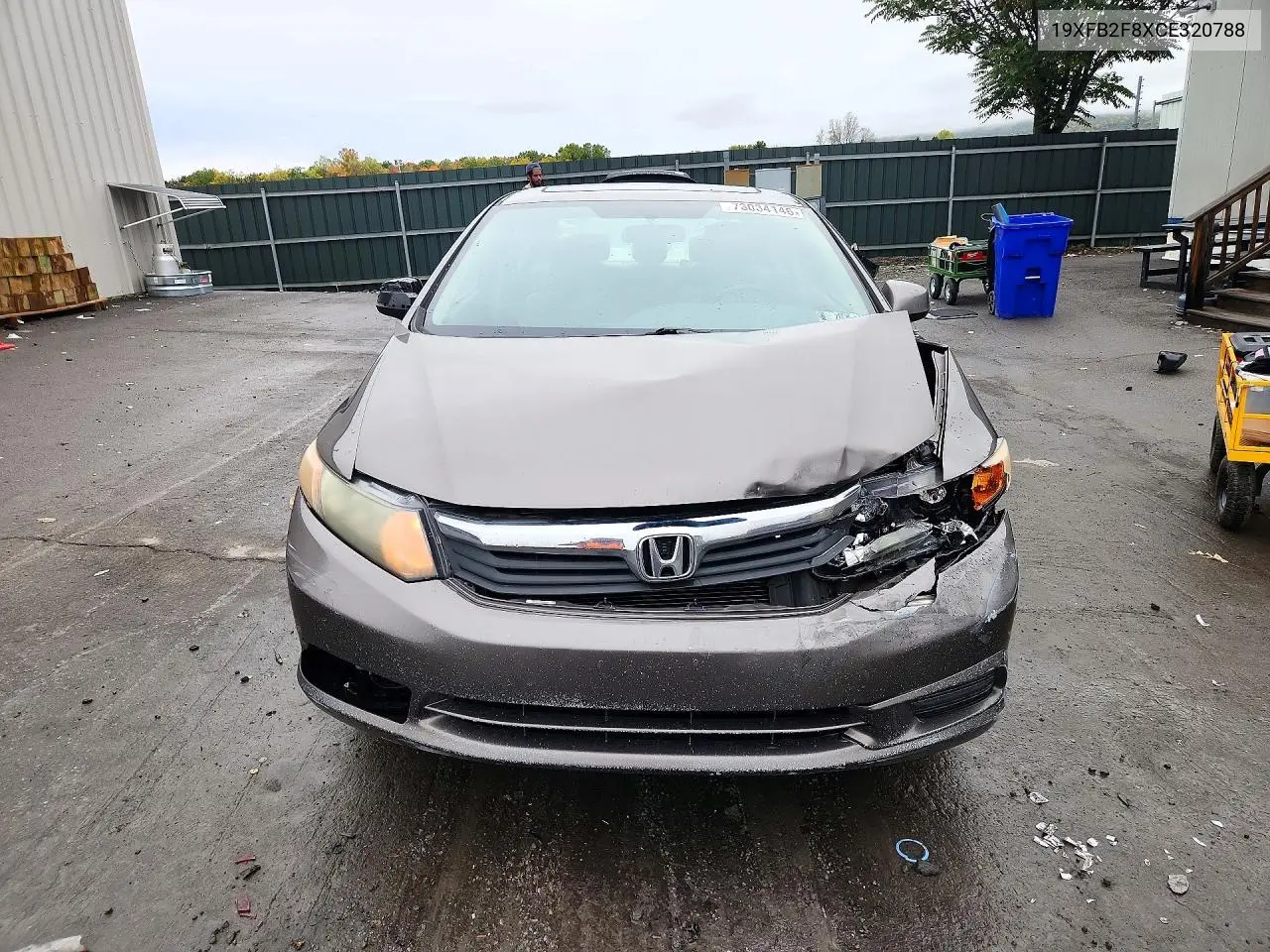 2012 HONDA CIVIC VIN 19XFB2F8XCE320788 — фото 5