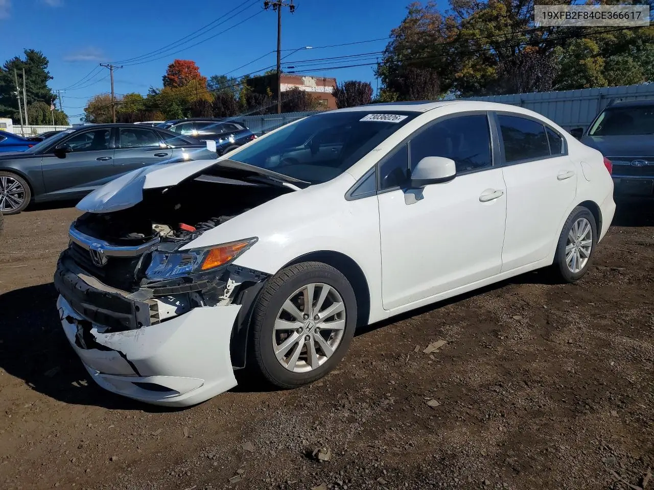 HONDA CIVIC 2012, VIN 19XFB2F84CE366617