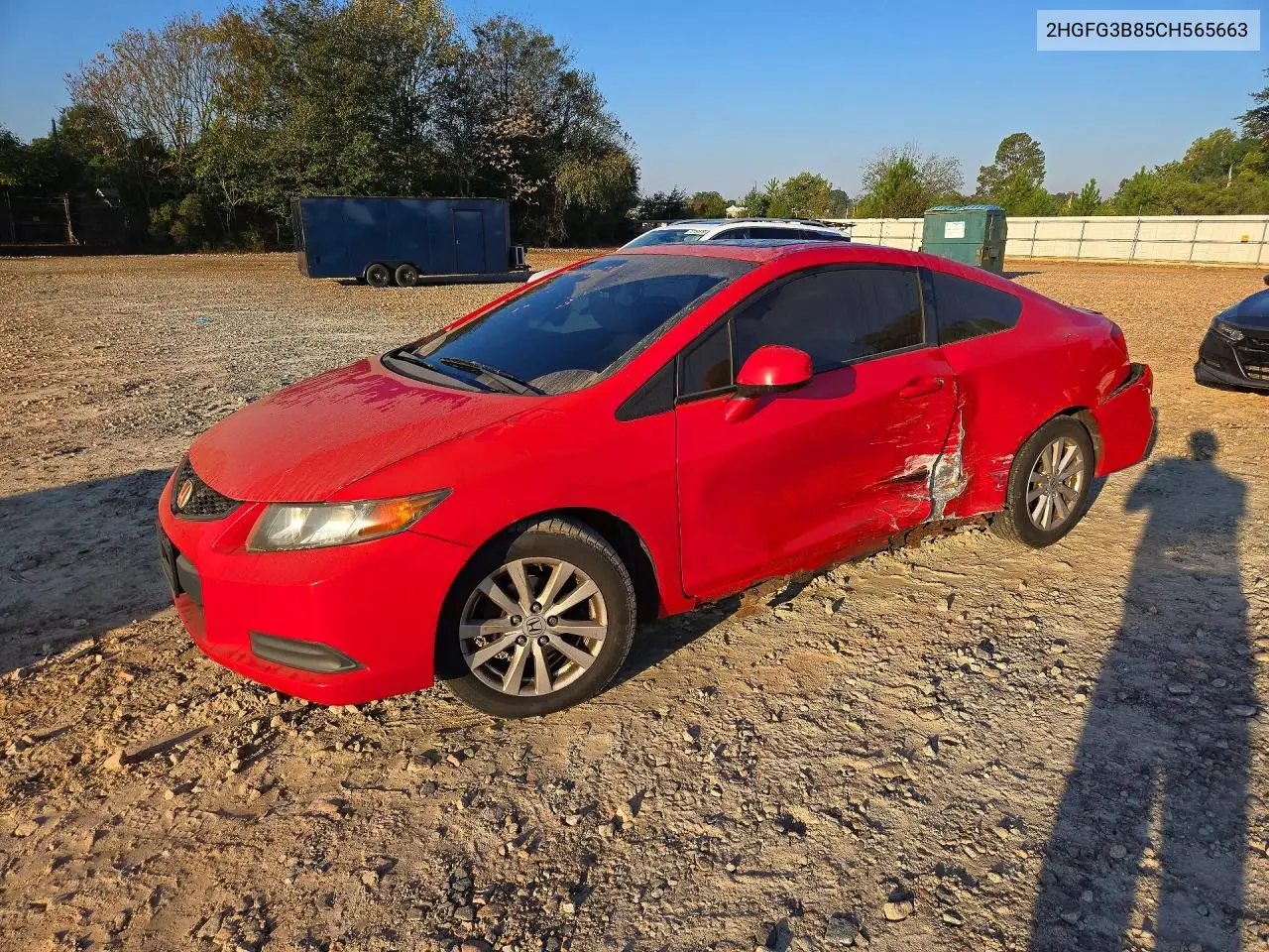 HONDA CIVIC 2012, VIN 2HGFG3B85CH565663